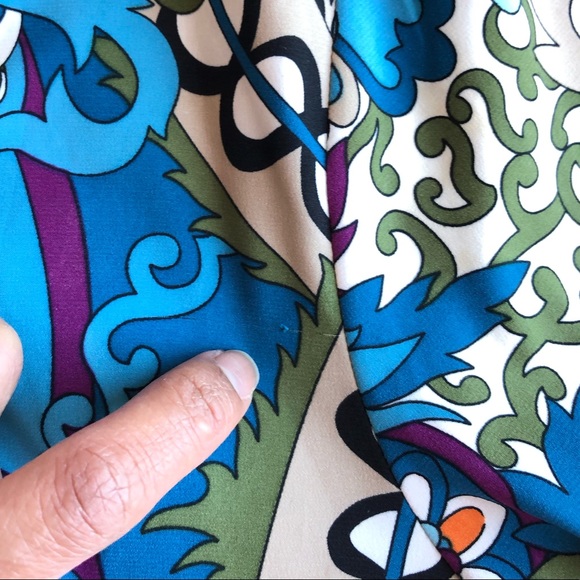 Nicole Miller Multicolored Paisley  Tunic Top - Picture 5 of 8